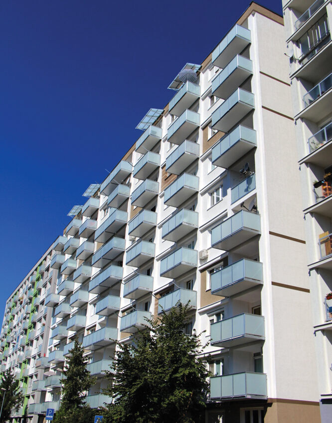 Muškátova 36-38 balkóny a lodžie