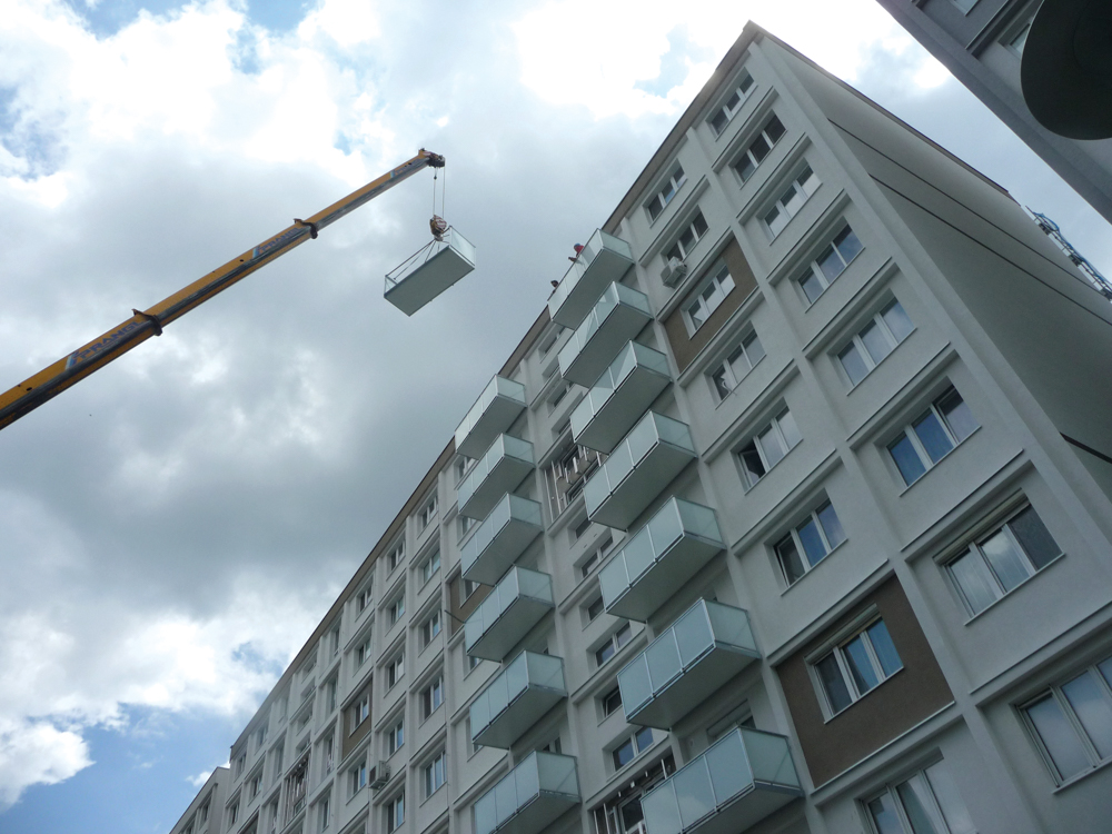 Balkóny a lodžie, Bratislaba, Muškátova 36-38