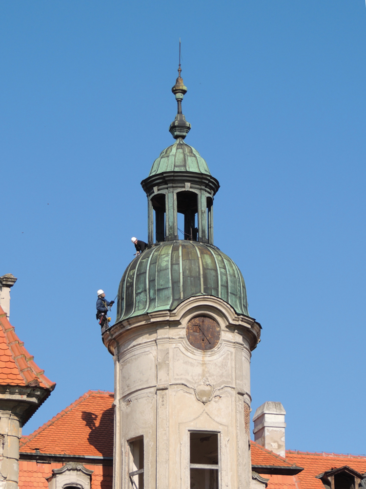 Výškové práce strecha