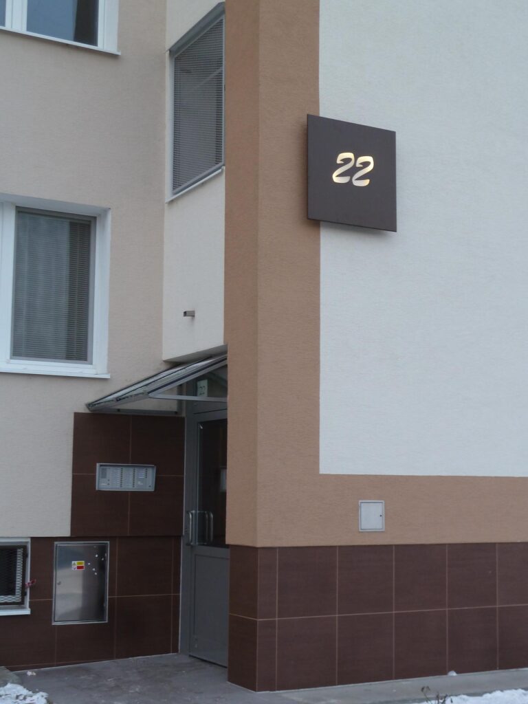 číslovanie vstupov pre bytovku